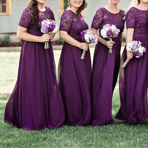 Purple dress, long, Filly Flair size S